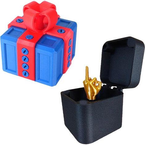 Boîte à Blague - Boîte à Surprise avec Doigt Mécanique - Pour Fêtes, Noël, Halloween - 1 Pièce (1/5)
