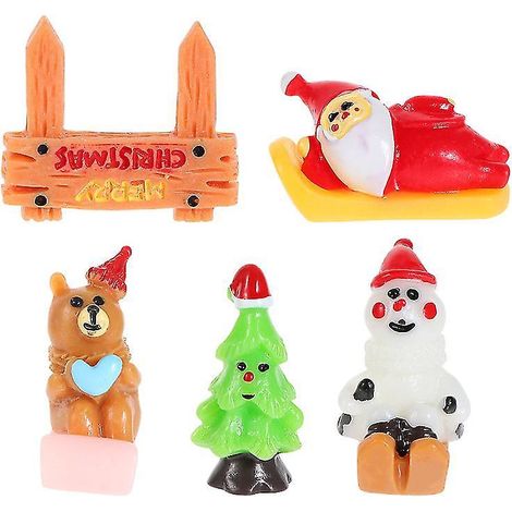 15-teiliges Weihnachtsdekor aus Kunstharz (1/3)