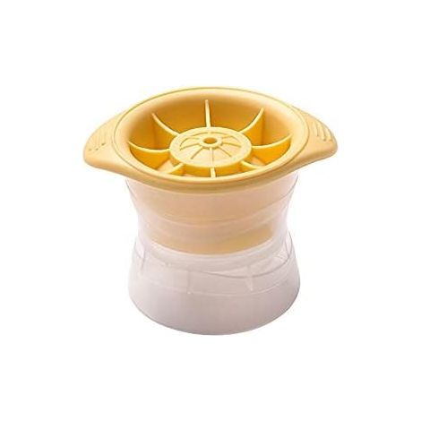 1 Stück Eiswürfelform Whisky Eishockeyform aus weichem Silikon, umweltfreundliche Eiswürfelform für selbstgemachte Eiswürfel mit versiegelten Formen für Cocktails, Säfte, Limonaden, Gelb-Fei Yu (1/5)