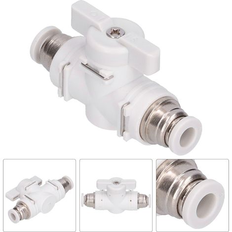Raccord à Air Rapide 6mm, Régulateur de Débit Pneumatique, Jonction de Tuyau d'Air, Connecteur d'Union