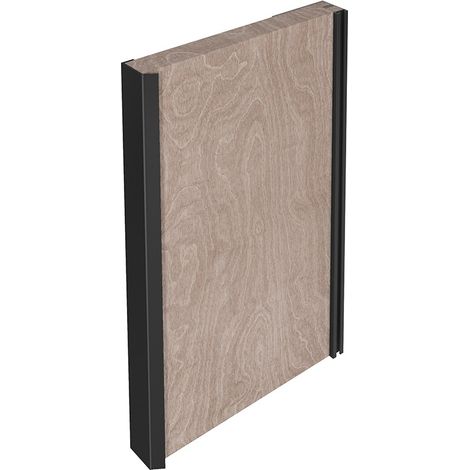 perfil tirador aluminio capri 2,70 negro madera  p/madera, espesor max. 30-32mm. (caja 2) (1/3)