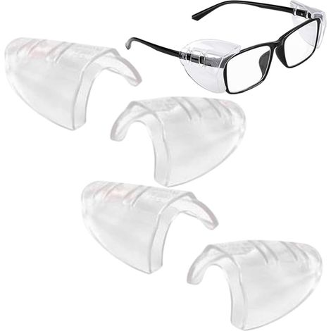 pares de protectores laterales transparentes universales para gafas de seguridad (apto para tallas pequeñas y medianas) (1/5)