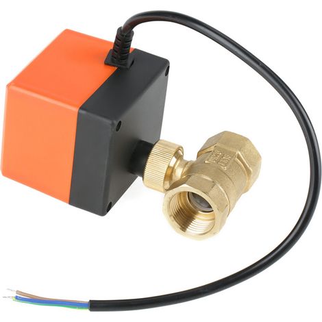 Vanne à bille motorisée en laiton 2 voies G3/4" DN20 DC12V pour climatiseur (1/5)