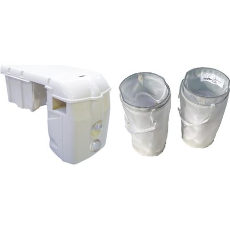 Lot de 2 poches Easyclean pour filtration eau – Cartouche pré-filtre avec sacs filtrants – Efficacité pour eau cristalline – Easyfilter