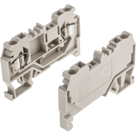 Bloc de jonction RS PRO, 2.5mm², Fixation à ressort, Beige ( Prix pour Paquet de 10 )
