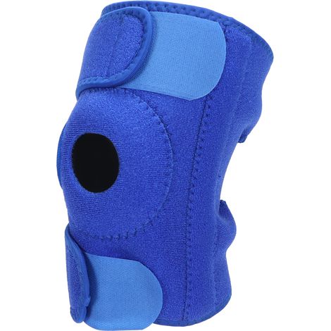 Genouillère de Compression Sport Néoprène pour Douleur et Récupération, Support Articulaire Ajustable Bleu Royal (1/5)