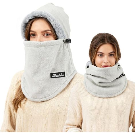 Warme Sturmhaube 3-in-1 Thermo-Fleece-Kapuzenschal für Damen und Herren (1/5)