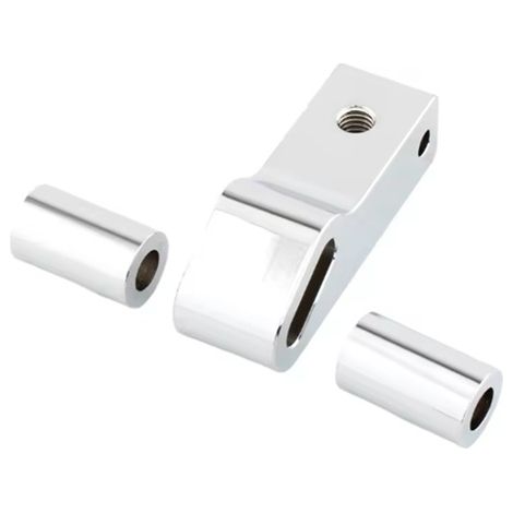 1 set. Color: Silver. Material: Aluminum alloy. Suitable for Harley-Davidson FatBeat motorcycles. (Image of FatBeat installation before installation) (1/5)