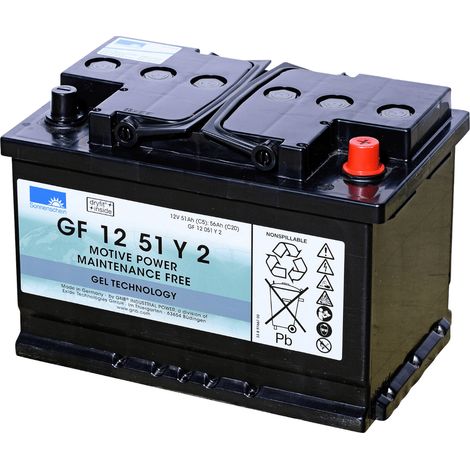 Batterie Gel SONNENSCHEIN GF Y 12 VOLTS GF12051Y2 L3 12V 56AH AMPS (EN) (1/3)