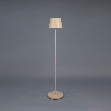 Lampadaire rechargeable Pomezia Medium brun sable - 7841-330