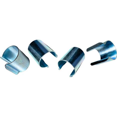 JARDEN© Lot 25 Clips Diamètre 25mm pour Serre de Jardin - Fixation Métal en Revêtement Zinc pour Serres Tunnel avec Tubes ou Arceaux 25mm - Accessoire pour Bâche de Serres de Cultures et Semis