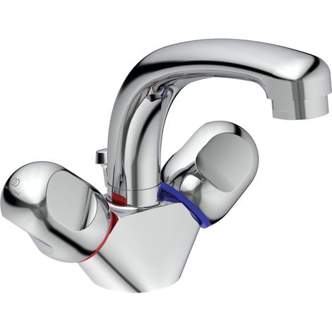 Ideal Standard Mezclador bimando de lavabo Alpha, con juego de (1/3)