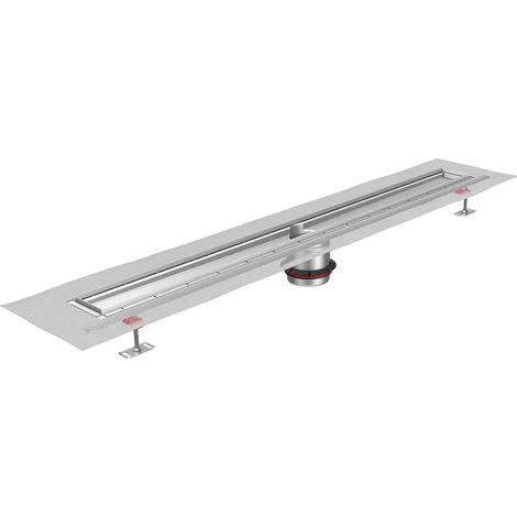 ACO ShowerDrain Public caniveau 1500x110/avec 1 tubulure d'écoulement Fl.hori/incl. manchette d'étanchéité, 9011.60.16