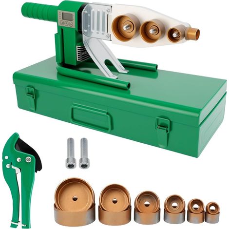 Poste à souder à manchons 1500 W pour tubes en plastique Ø 20/25/32/40/50/63 mm PPR Machine à souder de tubes PPR 150 °C 380 °C Régulation de la température professionnelle avec affichage numérique (1/5)