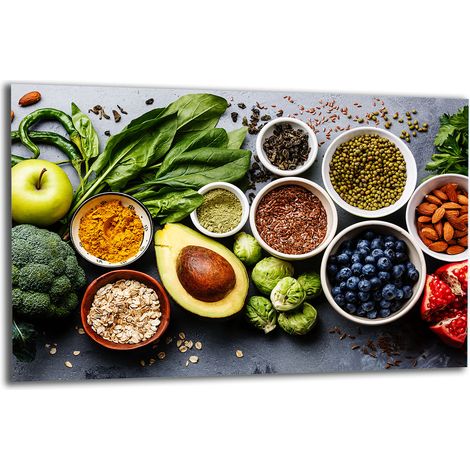 PLAQUE DE PROTECTION EN VERRE POUR CUISINIÈRE 80x52 FRUIT (1/5)