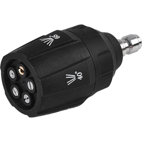 Boquilla de hidrolavadora 5 en 1 de alta presión con adaptador macho G1/4, hasta 3600 PSI para lavado y limpieza de automóviles. (1/5)