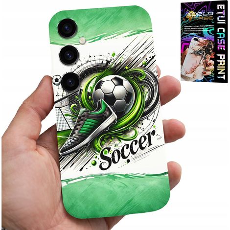 Funda para Samsung Galaxy S24 - Fútbol, funda con forma de balón de fútbol + cristal (1/5)