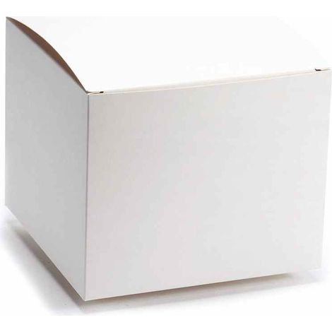 Scatole per confezioni classiche color avorio, set da 25 pezzi, cm 18 x 18 x 15 H