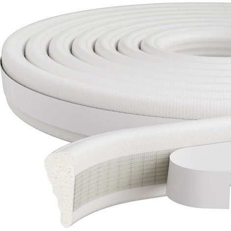 Ruban d'étanchéité mousse 5 m - Joint porte et fenêtre auto-adhésif blanc, isolation phonique et anti-froid (1/5)