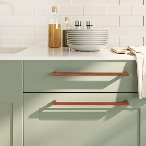 Möbelgriffe 10 Stk. Bronzen 320 mm Edelstahl
