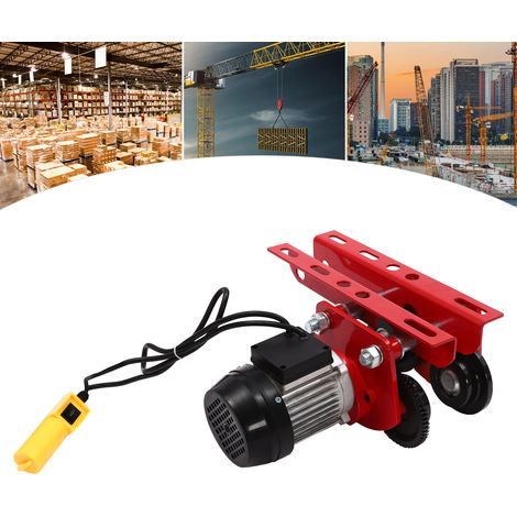 YISSALE-1T/2204.6lbs Miniatur-Elektroflaschenzug Miniatur-Schiebebalken-Rollenzug Elektroflaschenzug (1/5)