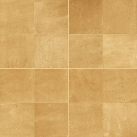 Carrelage effet Zellige Jaune Ocre 10,7x10,7x0,85 cm Samorel - Mur intérieur (vendu par carton de 0,5 m²) - RO'MA CARRELAGE