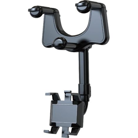 Support de téléphone portable pour voiture, support universel de téléphone portable pour voiture, support de téléphone portable rotatif à 360° pour rétroviseur, compatible iPhone et smartphones Androi (1/5)