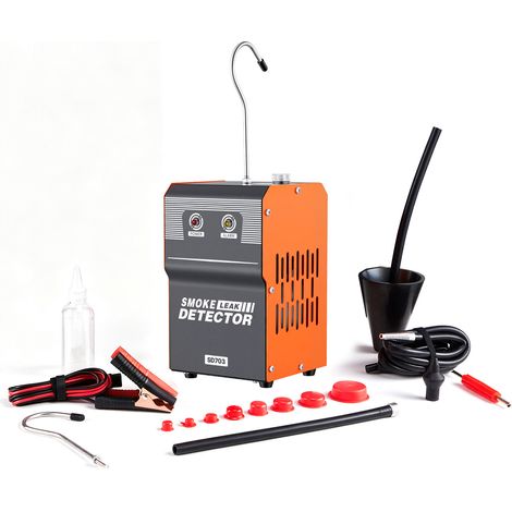 Mophorn Détecteur de fuite de fumée 12 V, appareil de diagnostic pour EVAP et circuits de carburant, équipé d'une pompe à air intégrée, modes doubles, adapté aux voitures, motos, camions et bateaux (1/5)