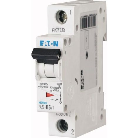 Disjoncteur FAZ6 1P 2,5A cbe C 000177386 EATON FAZ6 C2,5/1