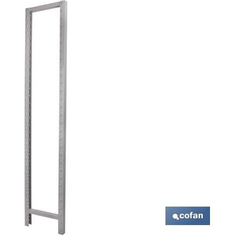Pacchetto 2 unità Pilastro Scaffale Senza Viti 2000x500mm
