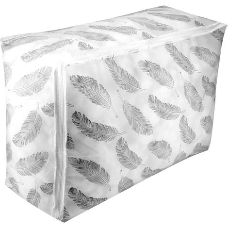 Faltbarer Aufbewahrungsbeutel für Kleidung, Decken, Pullover - Reise-Organizer-Box, wiederverwendbarer Beutel, kompakte Kofferaufbewahrung, 1 Stück (4) (1/5)