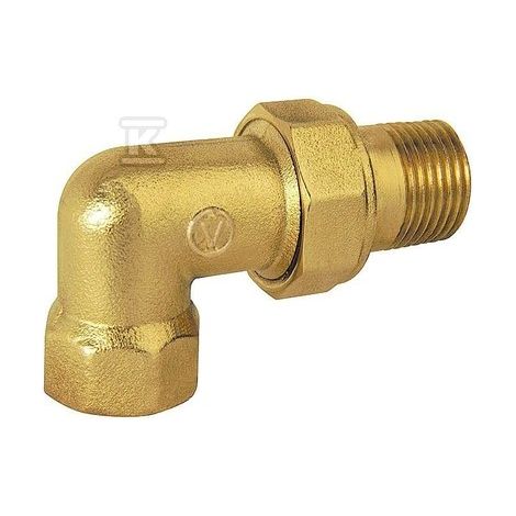 Conector de radiador ANGULAR 1" latón
