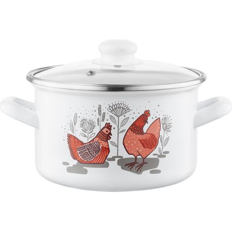 Pot émaillé Emalia Polska Pleszew Rubinka 18 cm 2,6 l (1/5)