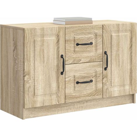 Sideboard/Anrichte/Buffet Sonoma-Eiche 89 x 34,5 x 57 cm Holzwerkstoff LXWW394544 (1/5)