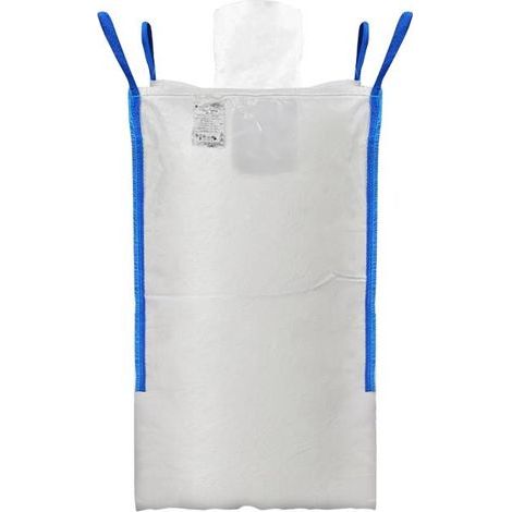 1000-kg-Big-Bag mit Aluminiumeinsatz. 95 x 95 x 165 mm. 4 Griffe. Einfülltrichter / Geschlossener Boden. Kordelzugverschluss / TEGER (1/2)