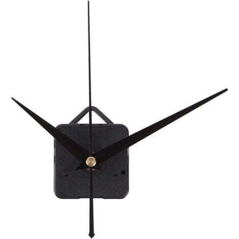 Mécanisme d' horloge à quartz 3 aiguille super silencieux Mécanisme, remplacement de mécanisme horloge murale pour réparation de décoration d'intérieur/hôtel/restaurant,Noir (1/4)