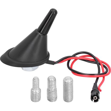 1,2 cm Antenne de toit courte avec 3 adaptateurs filetés, accessoire universel pour voiture (1/5)