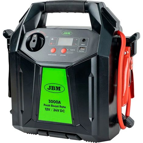 Arrancador de batería jbm car battery jump starter 48000 mAh 12V 24V (1/2)