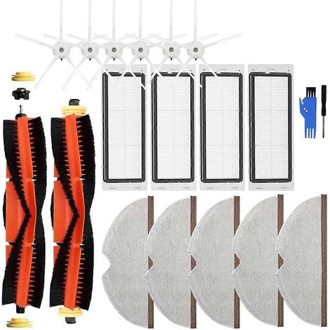 Pièces détachées pour aspirateur robot Xiaomi Roborock : brosse, filtre et lingette de nettoyage