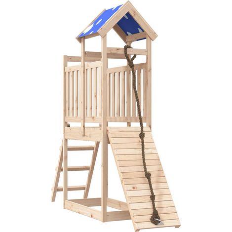 Aire de jeux d'extérieur,Maisonnette de jeu,Maison enfant bois de pin massif CFW50260 (1/5)