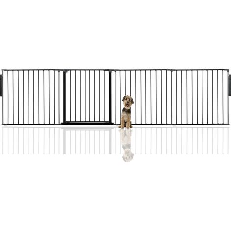 Bettacare Premium Multi Panel Flexible Pet Barrier, up to 298cm Wide, Black, 70cm High