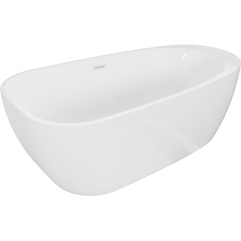 Mexen Giada bañera exenta 170 x 90 cm, blanco brillo, rebosadero blanco - 52741709000-20 (1/3)