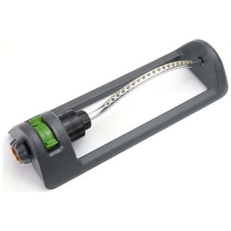 Arroseur de pelouse, arroseur oscillant en métal avec buses en laiton é 18 trous, arroseur d'eau pour couvertures de pelouse jusqu'é 3 600 pieds carrés, comprend une aiguille de nettoyage é j (1/5)
