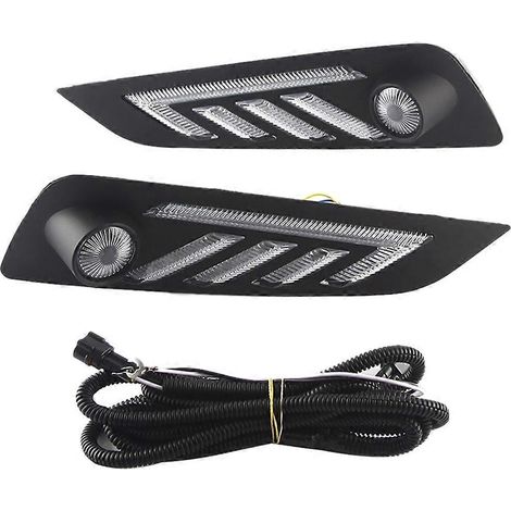 Feux de jour à LED pour MG 6 17-19, feux antibrouillard, clignotants blancs, jaunes et bleus (1/5)