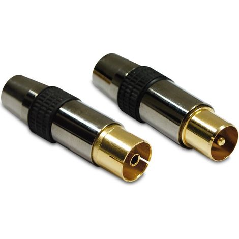Spina TV 9,52mm schermata mas + fem (2pz.)