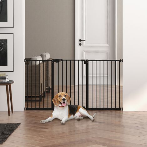 Cancelletto di sicurezza per animali senza foratura, metallo nero, 136,3 x 76,2 cm HAVRYA (1/5)