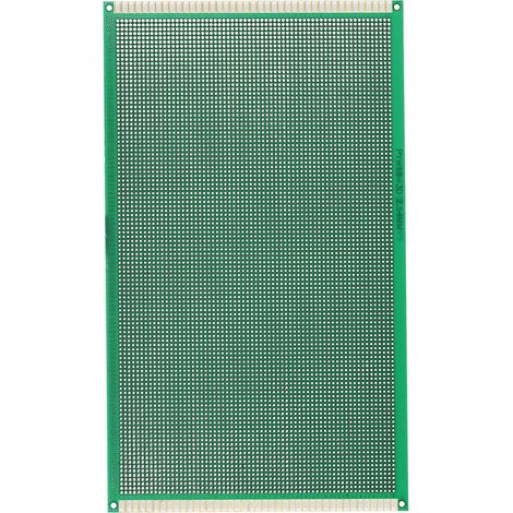 Carte de circuit imprimé double face (PCB) pour soudure DIY, 180 mm x 300 verte.