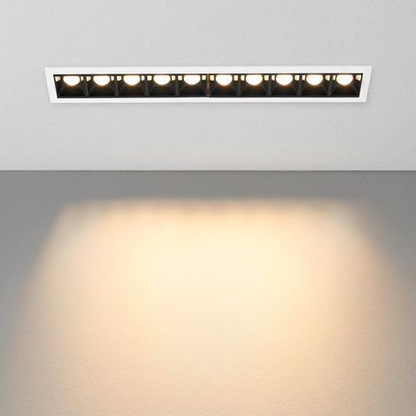 Foco Lineal LED Empotrable 14W - UGR18 - CRI90 - Driver LIFUD - Blanco Cálido - Blanco