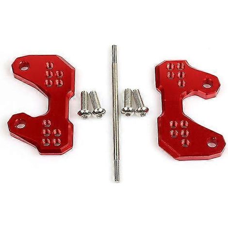 Motorrad-Fußrasten hinten, Fußrastenhalterung mit Nagelfuß, Pedalerhöhung für Yamaha MT03, MT03, YZFR3, R25 (2015–2018) – Rot (1/4)