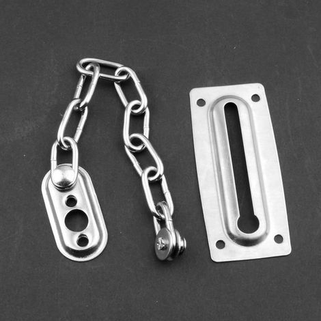 CCYKXA Door Lock, Outdoor Chain Door, Door Lock, Sliding Lock, Door Limiter, Security Lock for Home, Hotel, Apartment, Bedroom, Courtyard